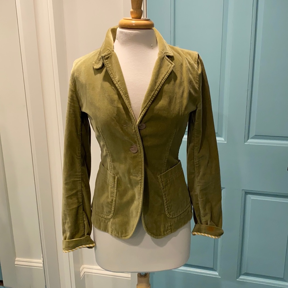 J.crew velvet blazer size small